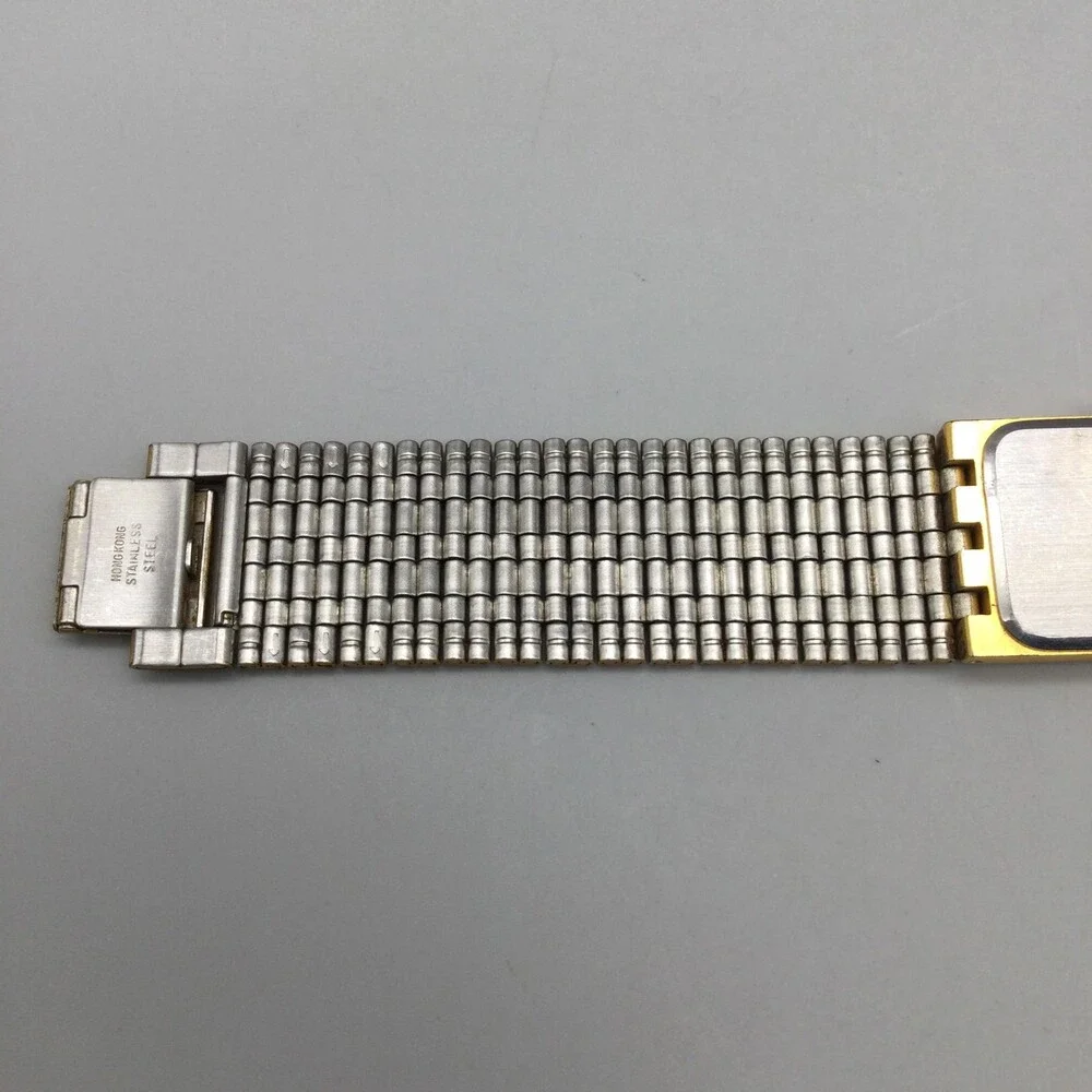 Vintage Elgin Womens Watch 22mm Gold Tone Bracelet FM615-040 New Battery 7.75